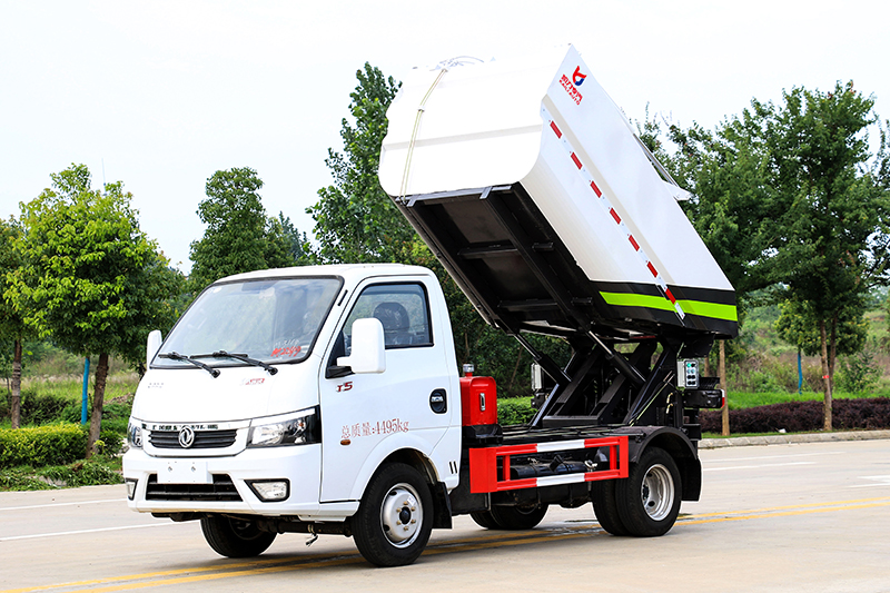 东风途逸无泄漏后装挂桶垃圾車(chē)(3方)